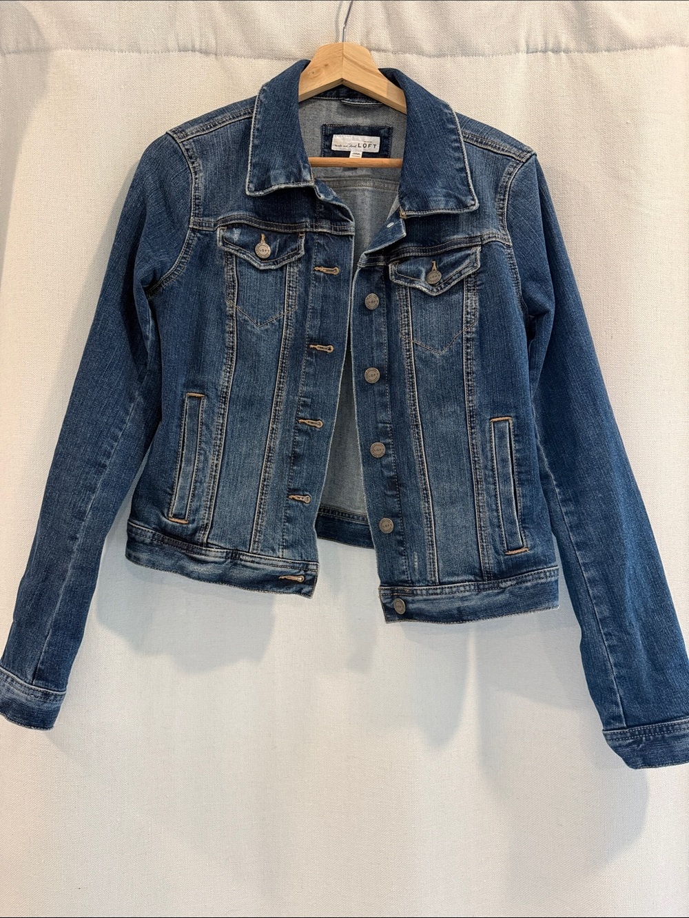 LOFT Medium Blue Denim Jean Jacket